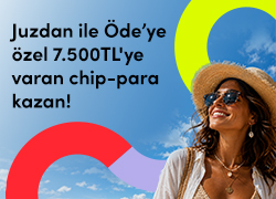 Juzdan İle Öde'ye Özel 7.500 TL'ye Varan Chip Para Fırsatı! !!