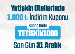 Yetişkin Otellerinde Geçerli 1000TL İndirim! !!