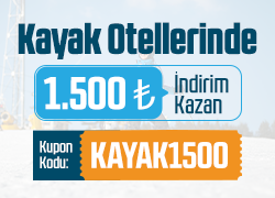 Kayak Otellerinde 1500 TL İndirim Fırsatı Sepetinde! !!