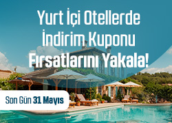 Yurt İçi Otellerde İndirim Kuponu Fırsatları Sepetinde! !!
