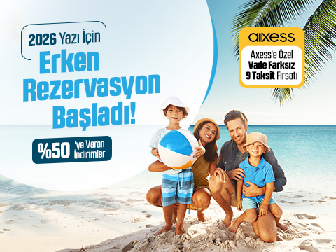 Yurt İçi Oteller - Erken Rezervasyon Başladı!	