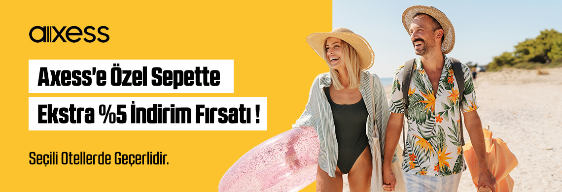 Kampanya 01.07.2026 - 31.07.2026 Tarihleri Arasında
Tatilsepeti’Nde Akbank Kredi Ve Banka Kartları İle Yapılan Rezervasyonlarda Sepette Ek İndirim Sağlanacaktır.