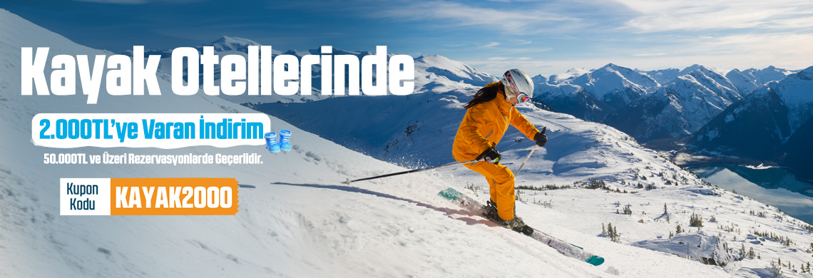 Kayak Otellerinde 2000 TL İndirim Fırsatı Seninle!