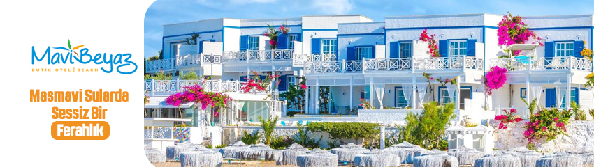 Otel Mavi Beyaz Palamutbükü