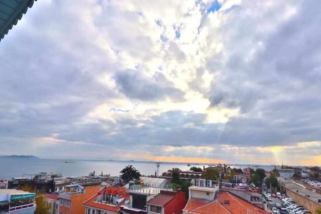 Blue House Hotel Odadan manzara