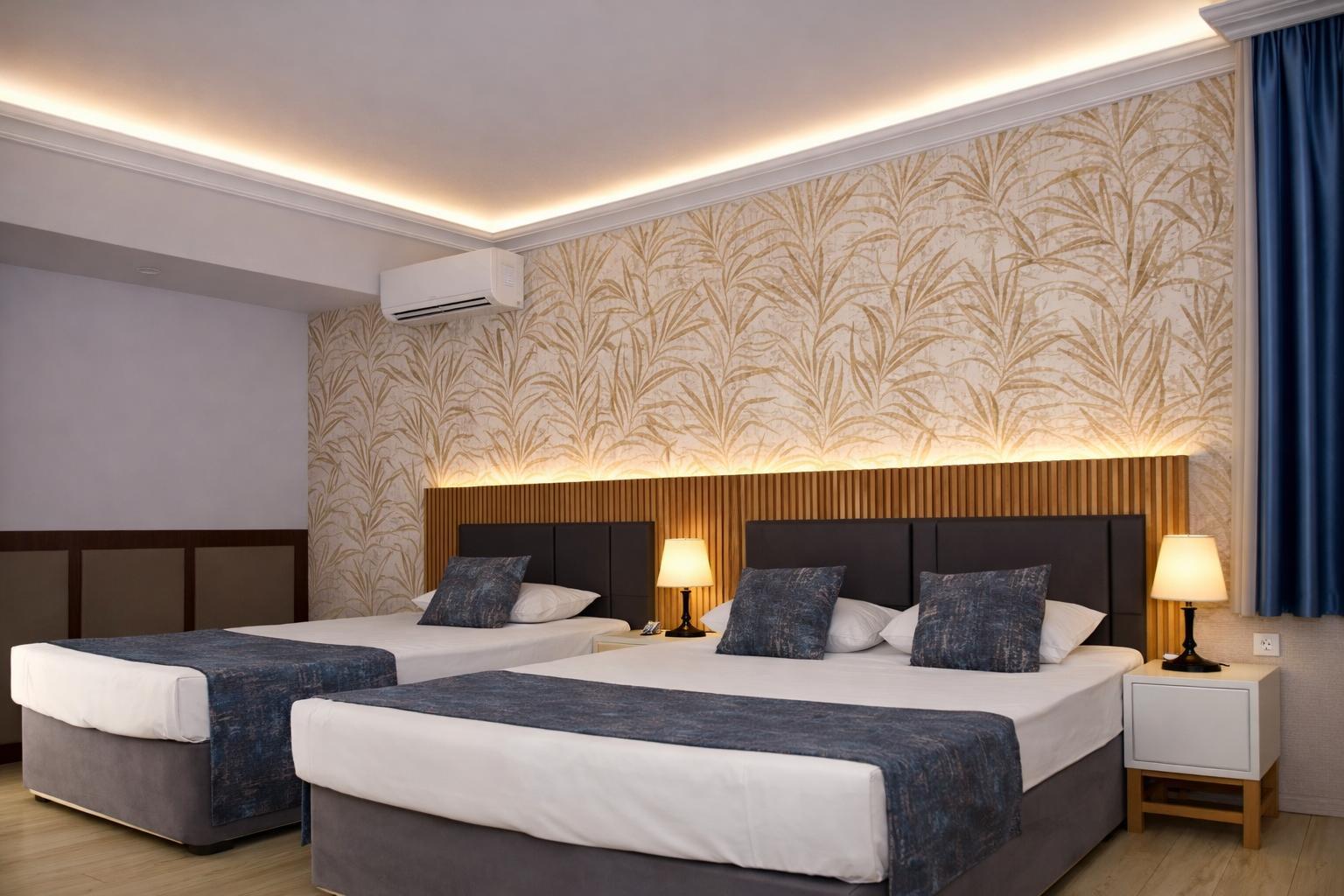 En fazla 3 yetişkin + 1 çocuk veya 2 yetişkin + 2 çocuk.