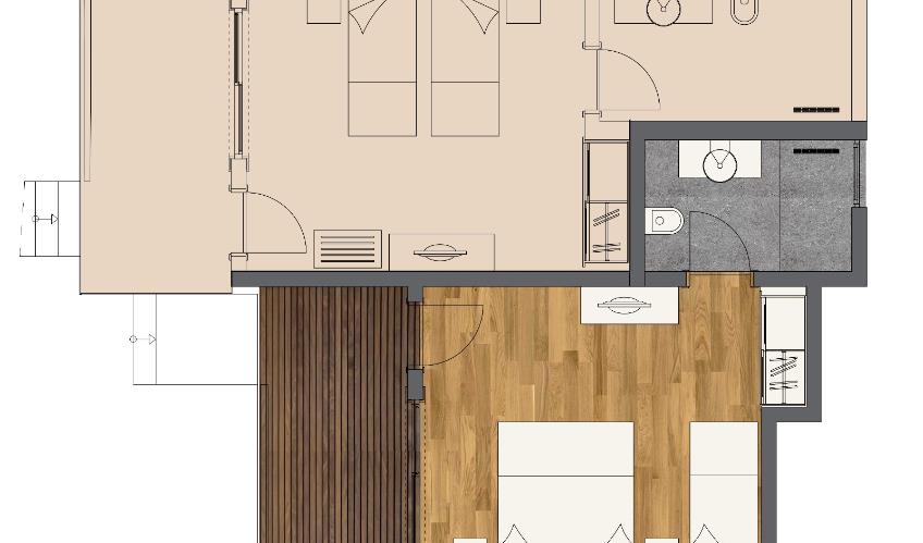 En fazla 2 yetişkin + 1 çocuk veya 1 yetişkin + 1 çocuk.