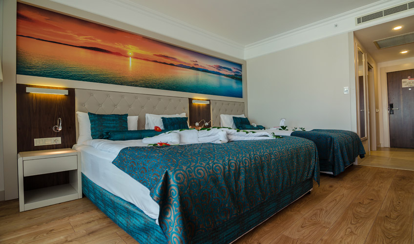 En fazla 3 yetişkin + 1 çocuk veya 2 yetişkin + 2 çocuk.