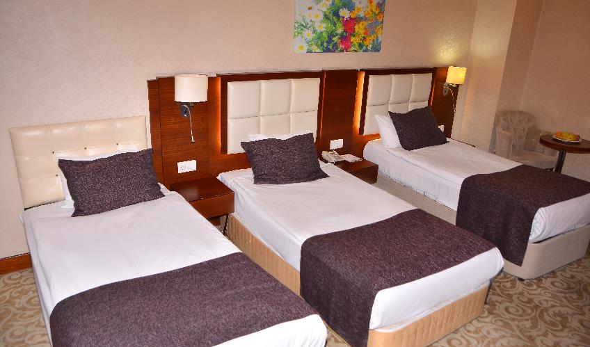 En fazla 3 yetişkin + 1 bebek (0-2 yaş).