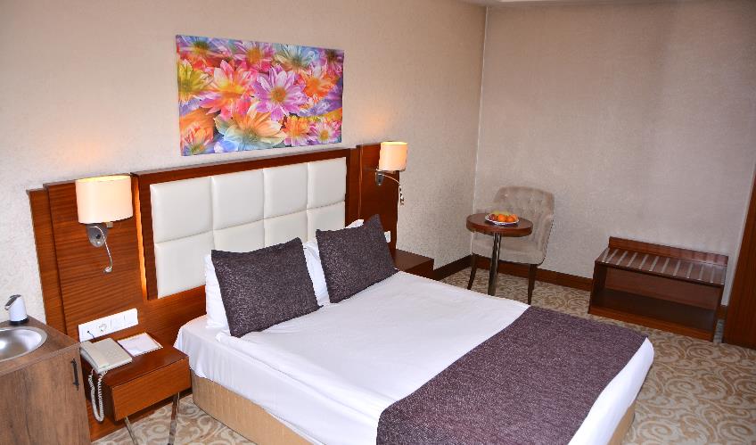 En fazla 1 yetişkin + 1 bebek (0-2 yaş).