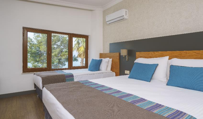 En fazla 3 yetişkin + 2 çocuk + 1 bebek (0-2 yaş) veya 2 yetişkin + 2 çocuk + 1 bebek (0-2 yaş).