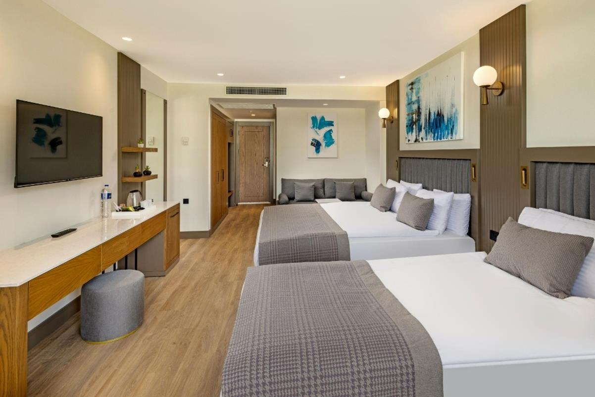 En fazla 2 yetişkin + 2 çocuk veya 1 yetişkin + 2 çocuk.