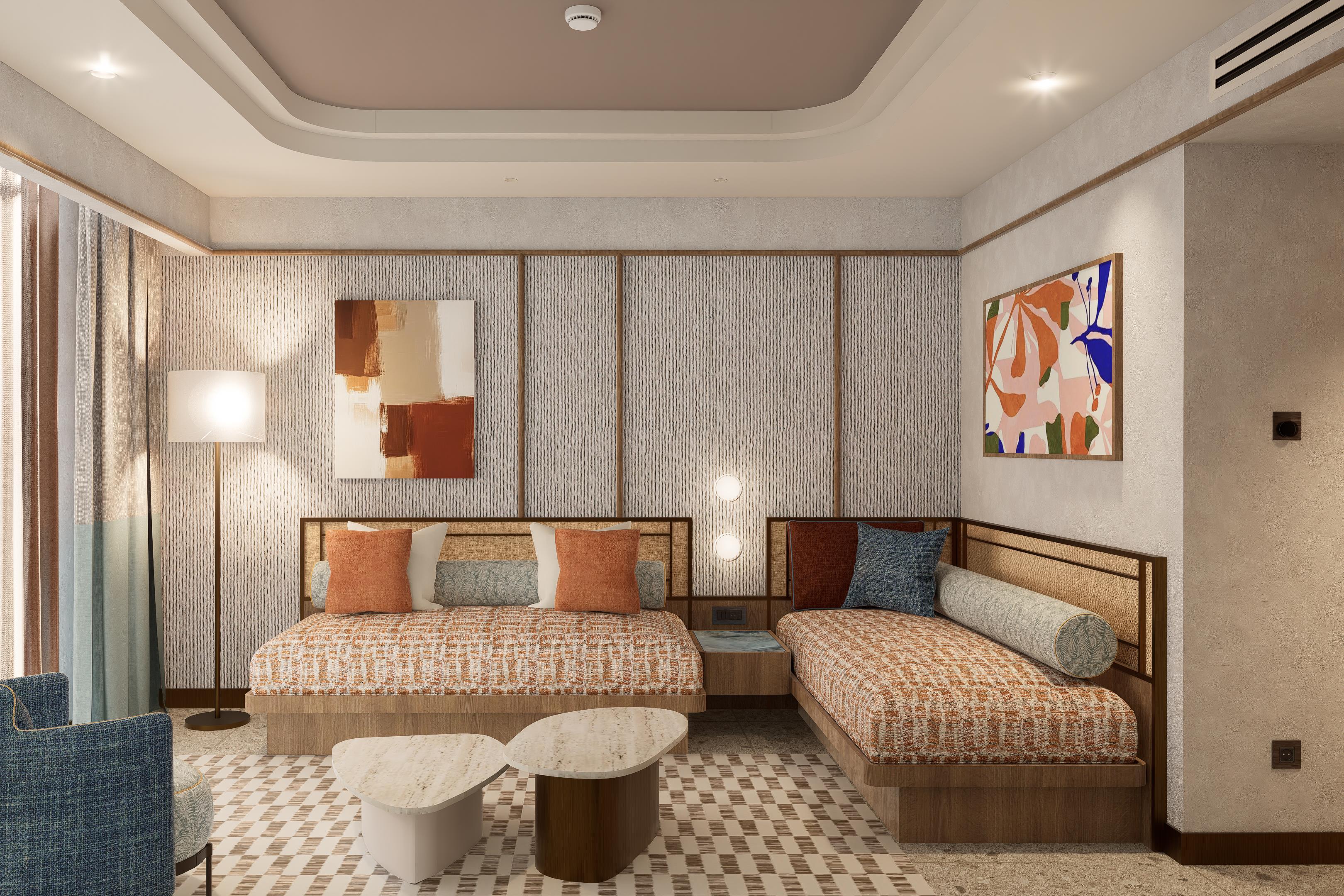 En fazla 3 yetişkin + 1 çocuk veya 2 yetişkin + 2 çocuk.