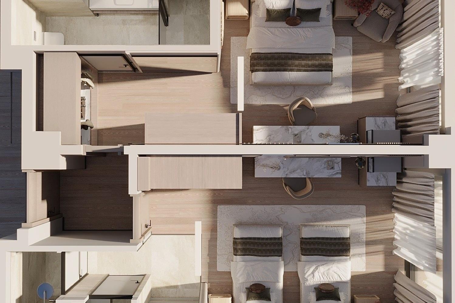 En az 2 yetişkin, En fazla 4 yetişkin veya 3 yetişkin + 1 çocuk.