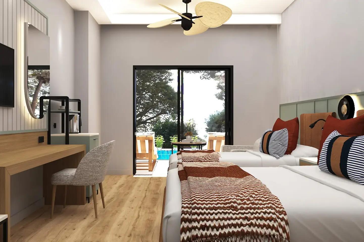 En fazla 3 yetişkin.