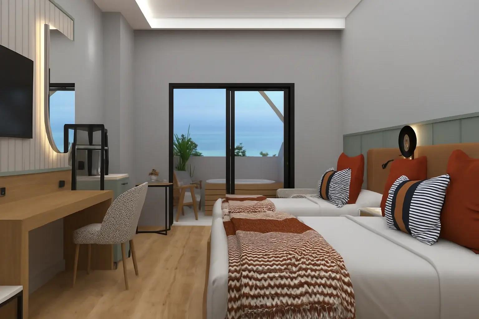 En fazla 3 yetişkin veya 2 yetişkin + 1 çocuk.