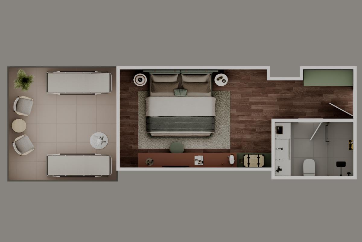 En fazla 3 yetişkin veya 2 yetişkin + 1 çocuk.